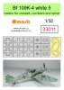 Omask 33011 Bf 109K-4 white 5 (masks for crosses, numbers and spiral) 1/32